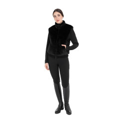Veste sans manches femme en fausse fourrure Equestro Veste sans manches femme en fausse fourrure Equestro