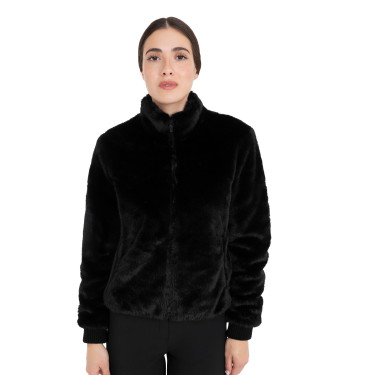 Manteau femme en fausse fourrure Equestro Manteau femme en fausse fourrure Equestro