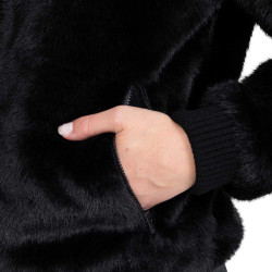 Manteau femme en fausse fourrure Equestro Manteau femme en fausse fourrure Equestro