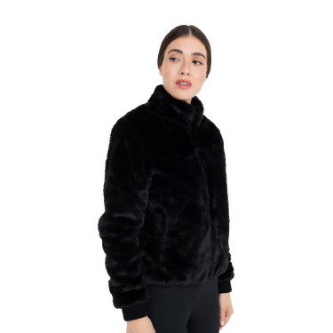 Manteau femme en fausse fourrure Equestro Manteau femme en fausse fourrure Equestro