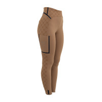Legging femme taille haute en tissu technique monogramme Equestro