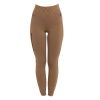 Legging femme taille haute en tissu technique monogramme Equestro