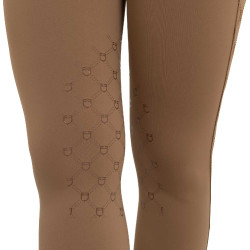 Legging femme taille haute en tissu technique monogramme Equestro Legging femme taille haute en tissu technique monogramme Equestro
