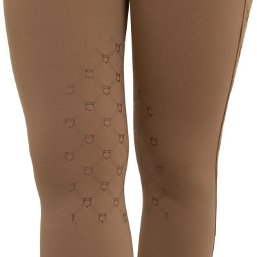 Legging femme taille haute en tissu technique monogramme Equestro Legging femme taille haute en tissu technique monogramme Equestro