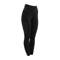 Legging femme taille haute en tissu technique monogramme Equestro