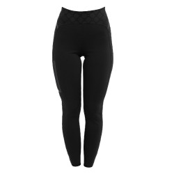 Legging femme taille haute en tissu technique monogramme Equestro