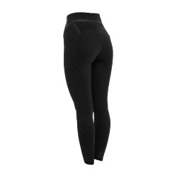 Legging femme taille haute en tissu technique monogramme Equestro