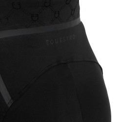 Legging femme taille haute en tissu technique monogramme Equestro