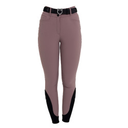 Pantalon femme taille haute avec grip au genou Equestro