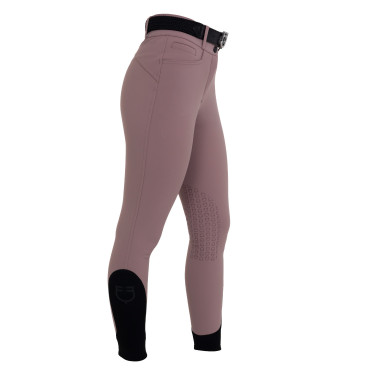Pantalon femme taille haute avec grip au genou Equestro