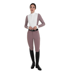 Pantalon femme taille haute avec grip au genou Equestro