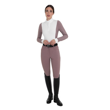 Pantalon femme taille haute avec grip au genou Equestro