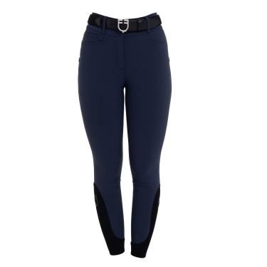 Pantalon femme taille haute avec grip au genou Equestro Marine blazer Bleu marine Pantalon femme taille haute avec grip au genou Equestro Marine blazer Bleu marine