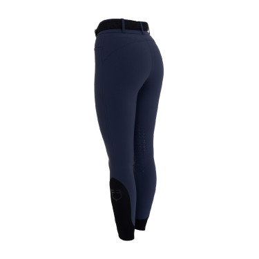 Pantalon femme taille haute avec grip au genou Equestro Marine blazer Bleu marine Pantalon femme taille haute avec grip au genou Equestro Marine blazer Bleu marine