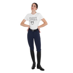 Pantalon femme taille haute avec grip au genou Equestro Marine blazer Bleu marine Pantalon femme taille haute avec grip au genou Equestro Marine blazer Bleu marine