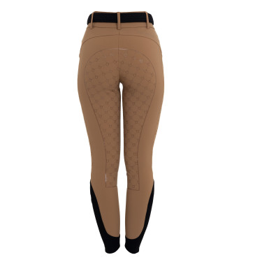 Pantalon femme taille haute full grip monogramme Equestro Pantalon femme taille haute full grip monogramme Equestro
