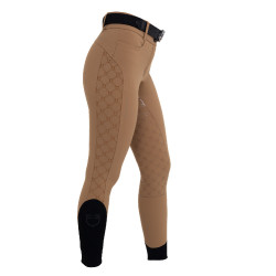 Pantalon femme taille haute full grip monogramme Equestro Pantalon femme taille haute full grip monogramme Equestro