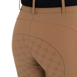 Pantalon femme taille haute full grip monogramme Equestro Pantalon femme taille haute full grip monogramme Equestro