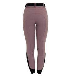Pantalon femme full grip taille haute en tissu technique bi-stretch Equestro Antler Beige
