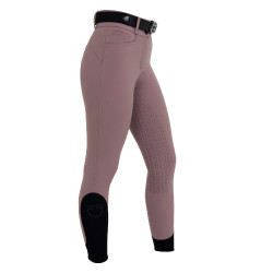 Pantalon femme full grip taille haute en tissu technique bi-stretch Equestro Antler Beige