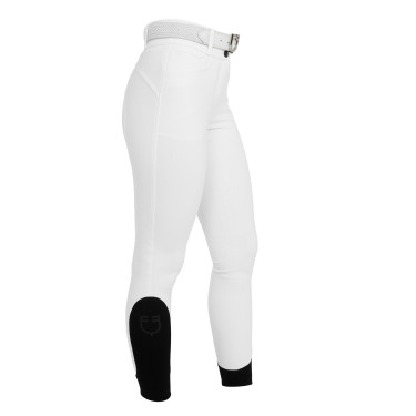 Pantalon femme full grip taille haute en tissu technique bi-stretch Equestro