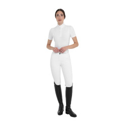 Pantalon femme full grip taille haute en tissu technique bi-stretch Equestro