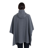 Cape de pluie femme en laine mélangée Equestro