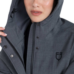 Cape de pluie femme en laine mélangée Equestro Cape de pluie femme en laine mélangée Equestro