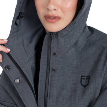 Cape de pluie femme en laine mélangée Equestro Cape de pluie femme en laine mélangée Equestro
