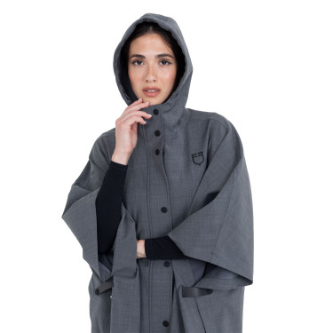 Cape de pluie femme en laine mélangée Equestro Cape de pluie femme en laine mélangée Equestro