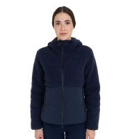 Veste doudoune femme avec empiècements en teddy Equestro