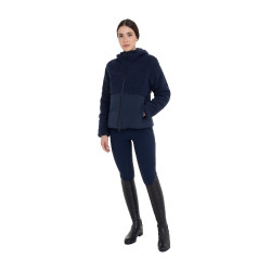 Veste doudoune femme avec empiècements en teddy Equestro Marine blazer Bleu marine Veste doudoune femme avec empiècements en teddy Equestro Marine blazer Bleu marine
