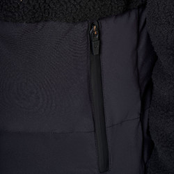 Veste doudoune femme avec empiècements en teddy Equestro Veste doudoune femme avec empiècements en teddy Equestro