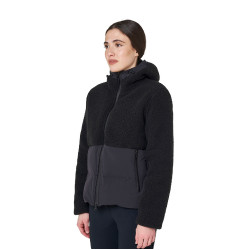 Veste doudoune femme avec empiècements en teddy Equestro Veste doudoune femme avec empiècements en teddy Equestro