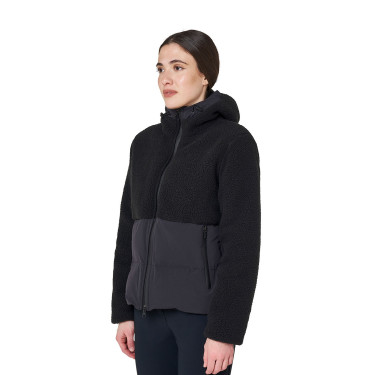 Veste doudoune femme avec empiècements en teddy Equestro Veste doudoune femme avec empiècements en teddy Equestro