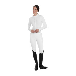 Pantalon femme taille haute full grip avec strass Equestro Pantalon femme taille haute full grip avec strass Equestro