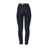 Pantalon femme taille haute full grip avec strass Equestro