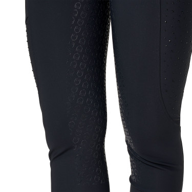 Pantalon femme taille haute full grip avec strass Equestro