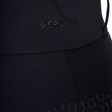 Pantalon femme taille haute full grip avec strass Equestro