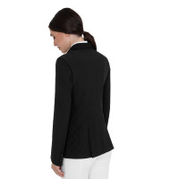Veste de concours femme monogramme en tissu effet velours Equestro