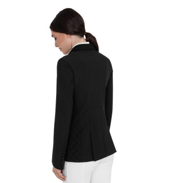 Veste de concours femme monogramme en tissu effet velours Equestro