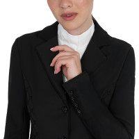 Veste de concours femme monogramme en tissu effet velours Equestro