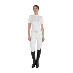 Polo de concours femme avec inserts en tulle Equestro