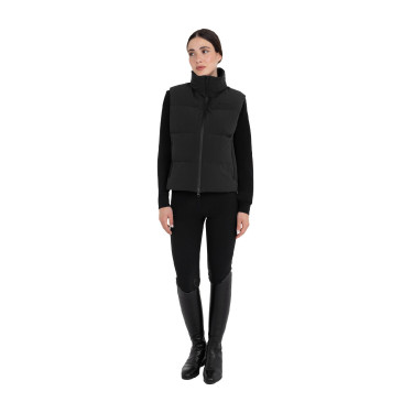 Veste sans manches femme matelassé à col montant Equestro