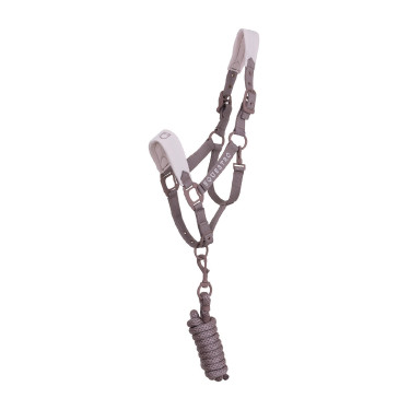 Licol technique avec double réglage et boucles revêtues de caoutchouc Equestro Antler / violet feutré Licol technique avec double réglage et boucles revêtues de caoutchouc Equestro Antler / violet feutré