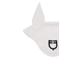 Bonnet en tissu technique extensible et respirant Equestro Blanc sable / noir Bonnet en tissu technique extensible et respirant Equestro Blanc sable / noir