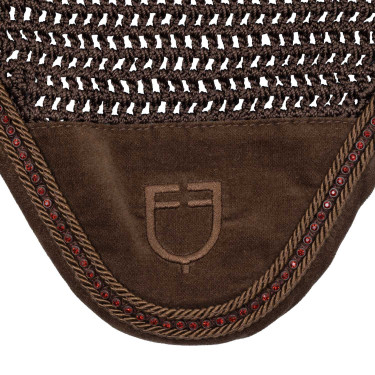 Bonnet en crochet avec strass Equestro
