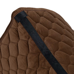 Tapis de selle de saut effet daim avec strass Equestro