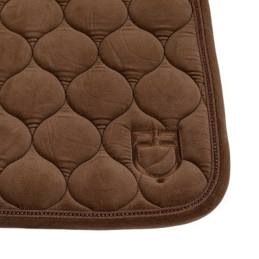 Tapis de selle de saut effet daim avec strass Equestro