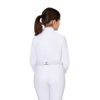Polo de concours fille avec inserts en micromesh Equestro